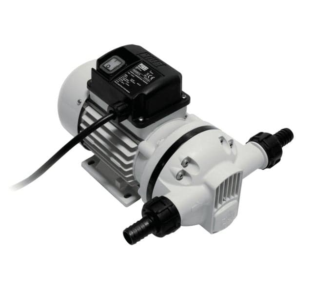 12V pumpe, 35 liter/min — Fuel Proof pumpepakke AB012