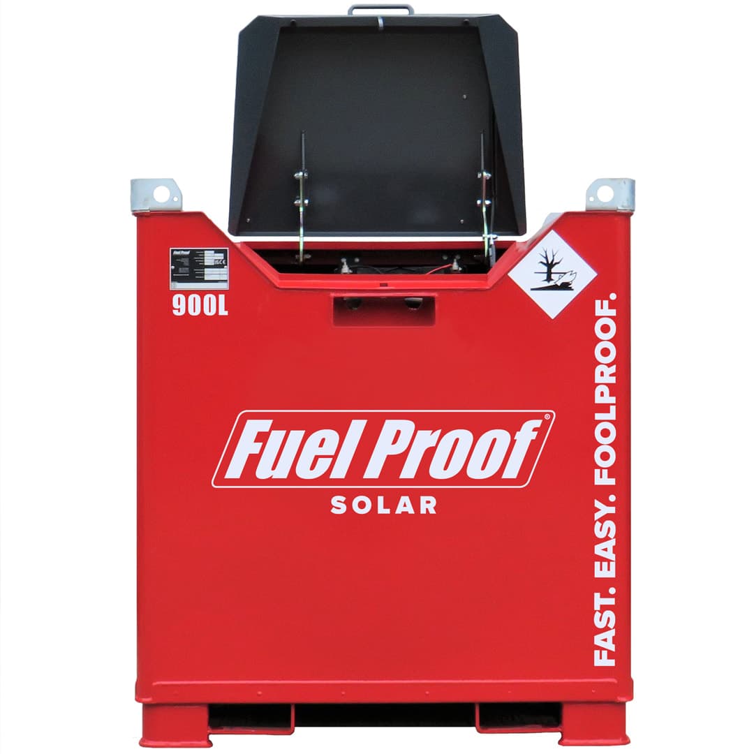 Fuel Proof 900 Liter Solcelledrevet Fuelcube Dieseltank