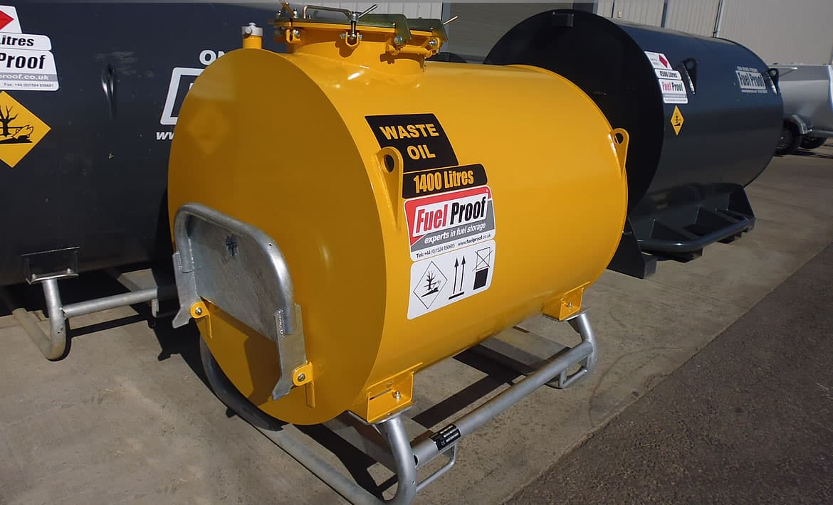Fuel Proof 1400 Liter Spilloljetank Dobbeltvegget