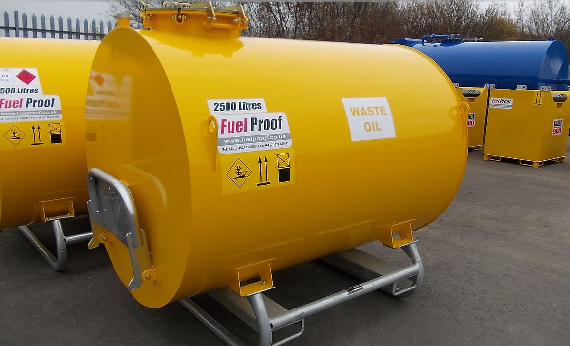 Fuel Proof 2500 Liter Spilloljetank Dobbeltvegget