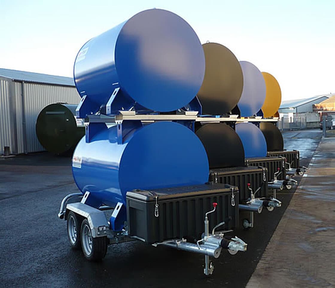 Fuel Proof 1000 Liter Avtakbar Drivstofftilhenger For Vei Toakslet