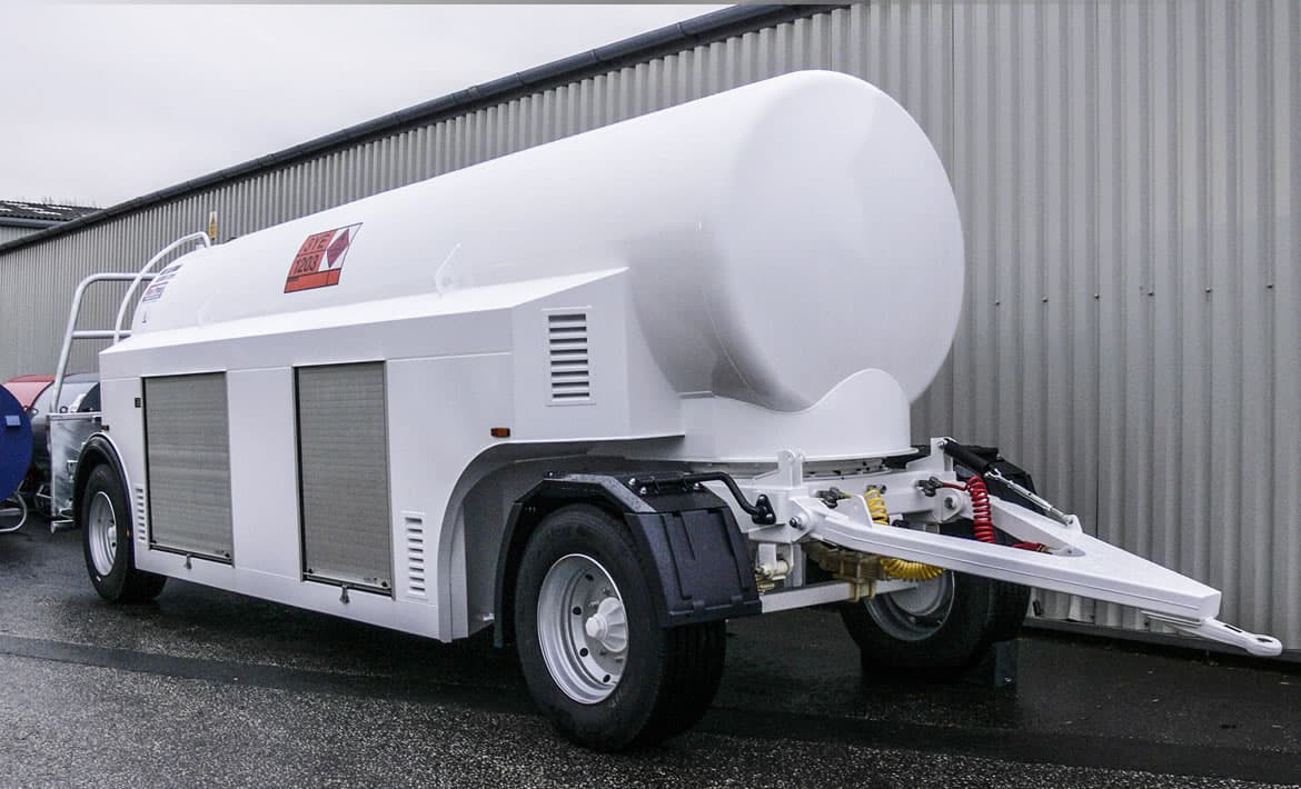 Fuel Proof 10000 liter leddet tankvogn for flyplass Avgas