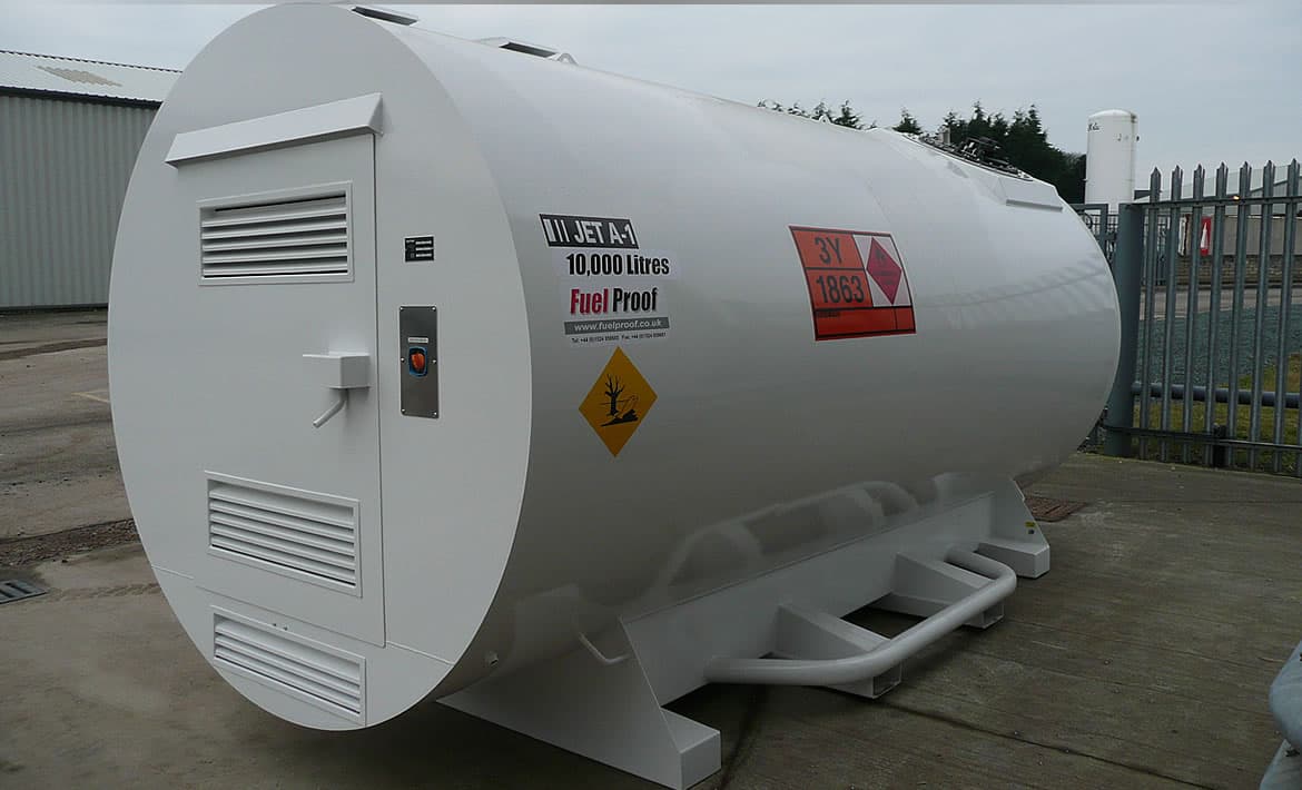 Fuel Proof 7500 liter bulktank for flydrivstoff Clubman med pumpepakke 2